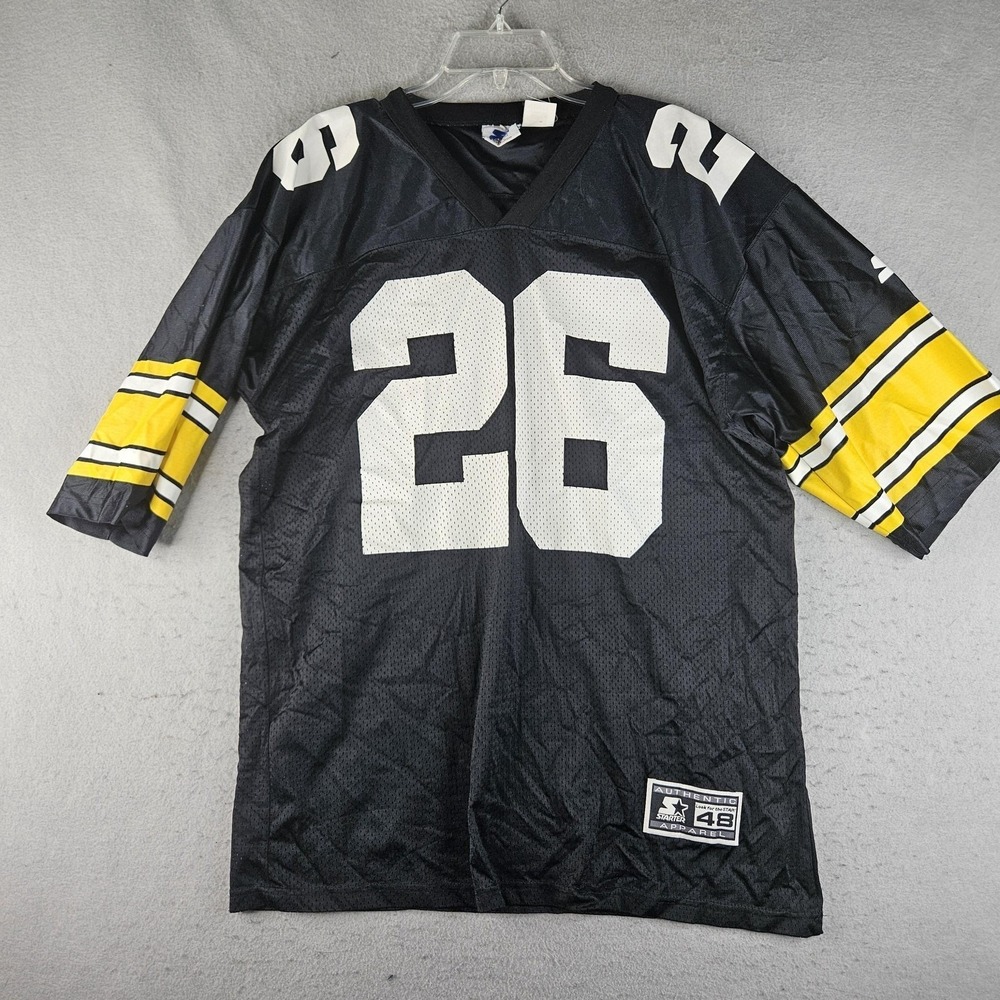 Vintage Pittsburgh Steelers Jersey Mens 48 Rod Woodson 26 Starter NFL Black